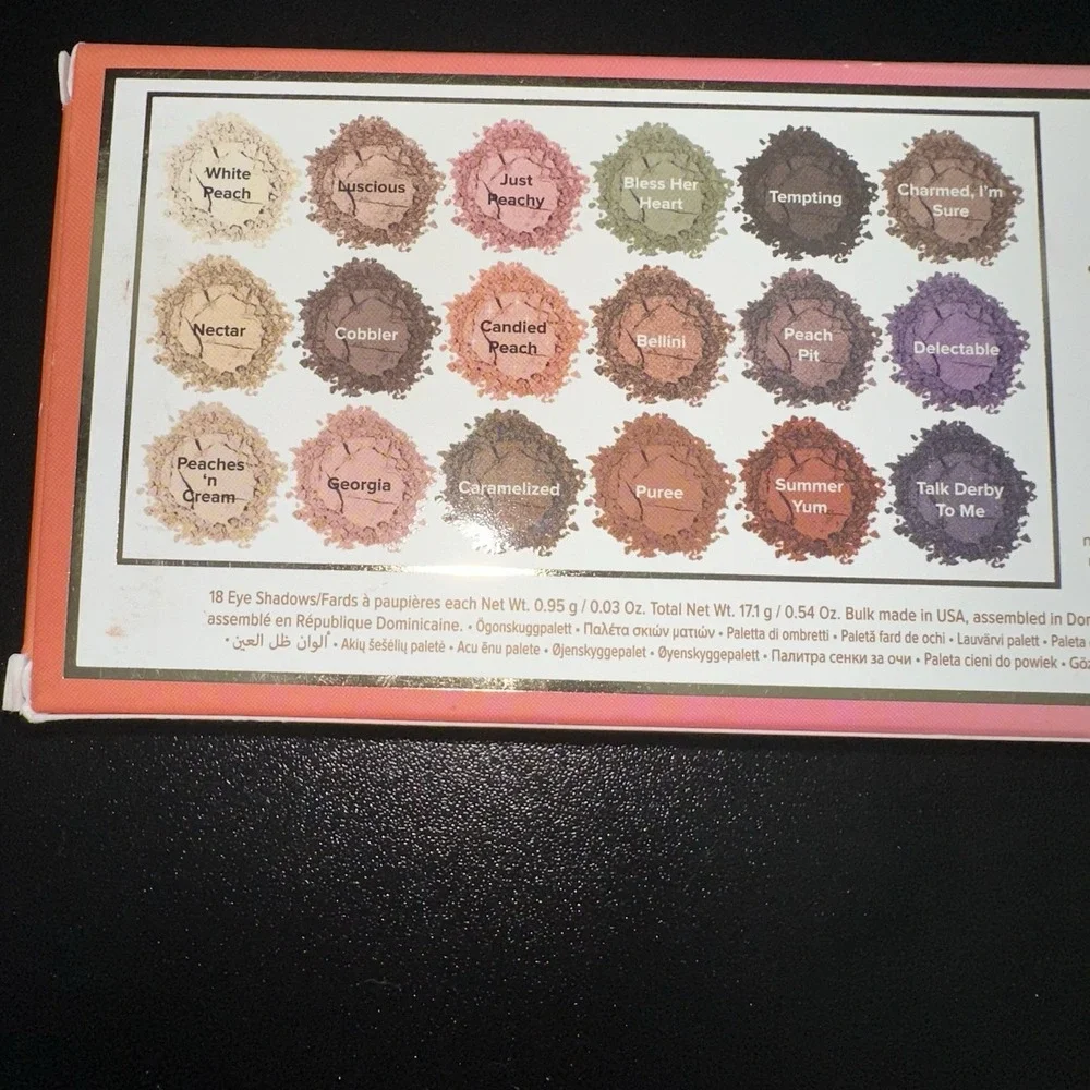 Too Faced SWEET PEACH Eyeshadow‎ Palette 18 Shades Discontinued Rare New In Box